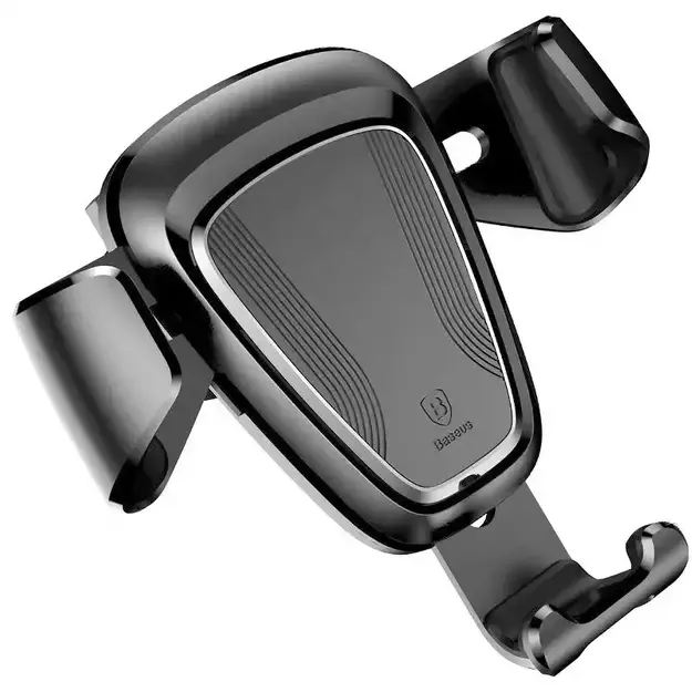 Baseus gravitacinė rankena ant automobilio grotelių - juoda