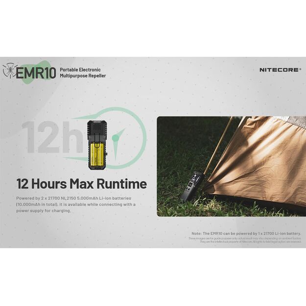 Nitecore EMR10 Lite - отпугиватель комаров, перезаряжаемый с функцией Powerbank