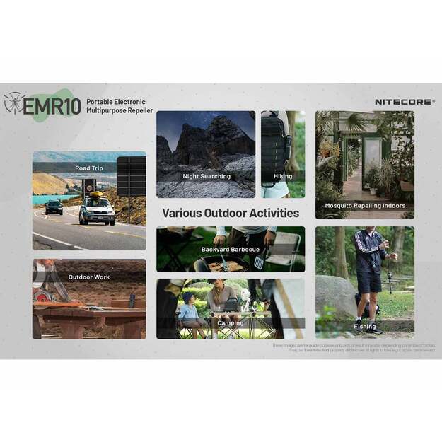 Nitecore EMR10 Lite - отпугиватель комаров, перезаряжаемый с функцией Powerbank