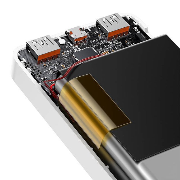 Maitinimo baterija Baseus Bipow 10000mAh, 20W (balta)