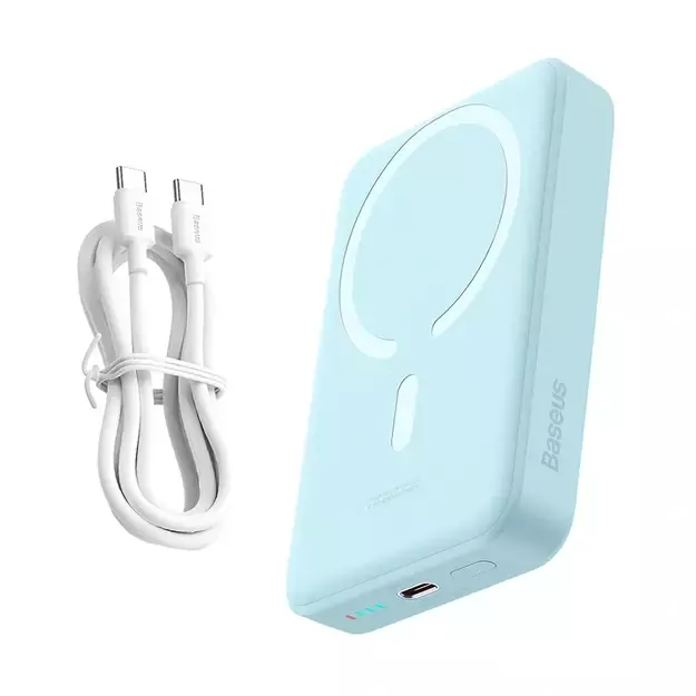 Power Bank mini Baseus 10000 мАч, USB-C, 30 Вт, синий