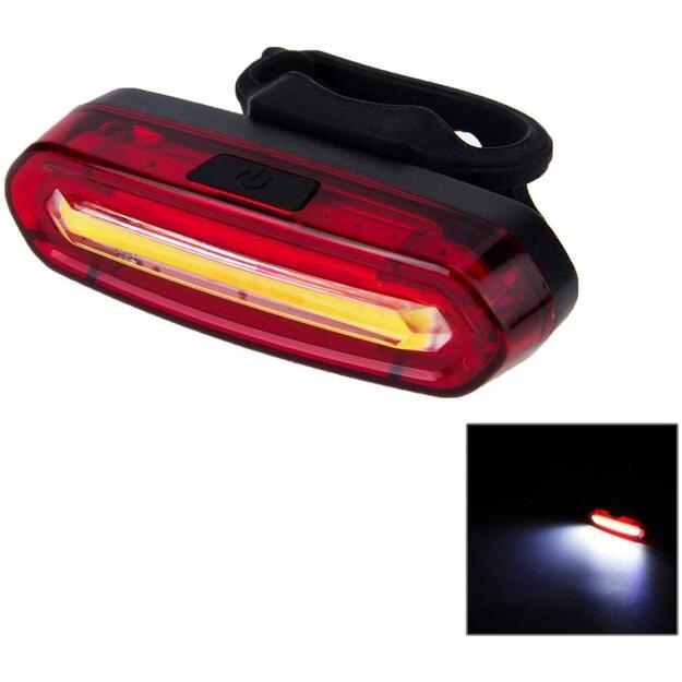 Galinė dviračio lempa, įkraunama