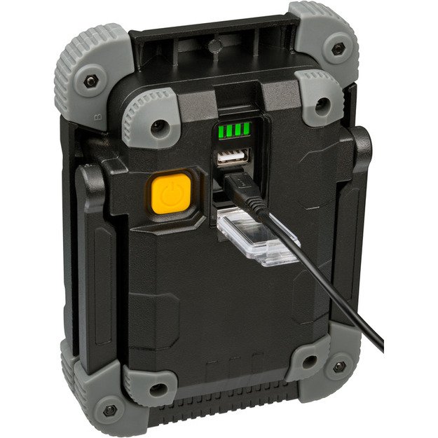 Įkraunamas LED prožektorius 10 W IP54 su USB