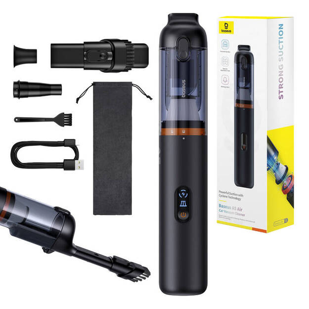 Автомобильный пылесос Baseus A5 Air 12000Pa (черный)