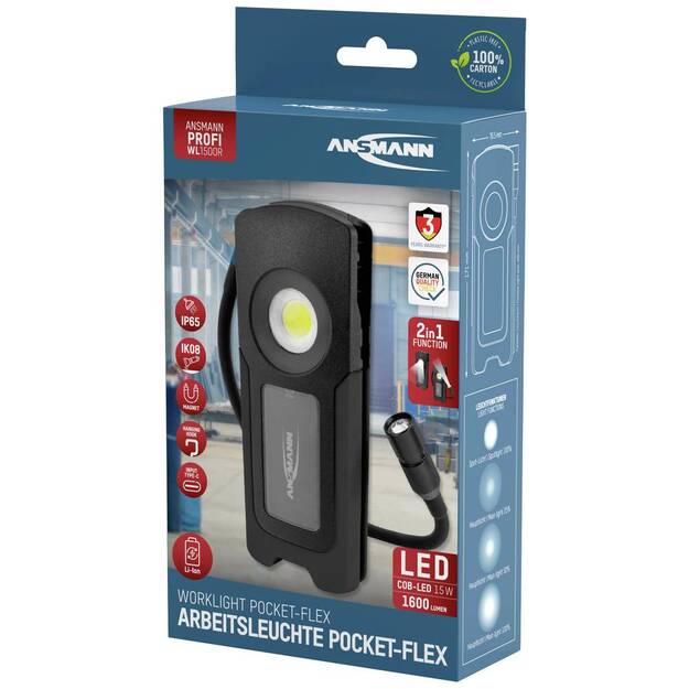 Ansmann WL1500R 1600лм LED Перезаряжаемый Рабочий Фонарь