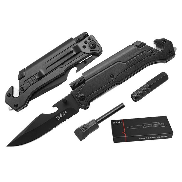 BSH ADVENTURE 3in1 gelbėjimo peilis N-061Z