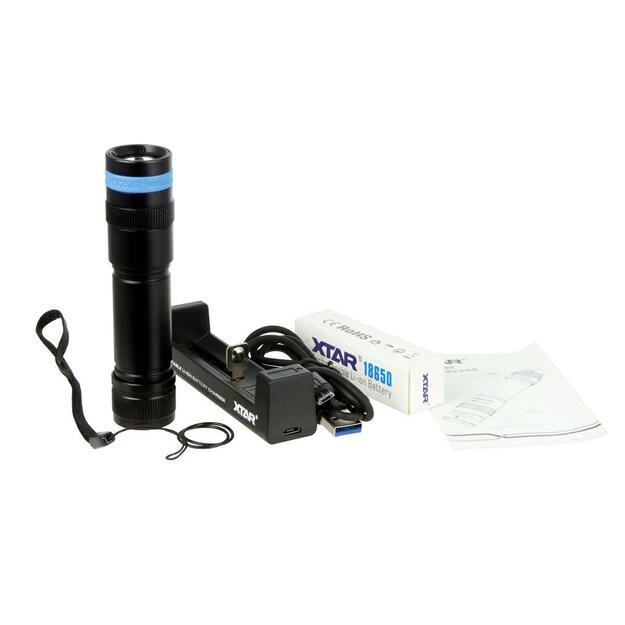 XTAR D20B 1000lm nardymo žibintuvėlis, komplektas