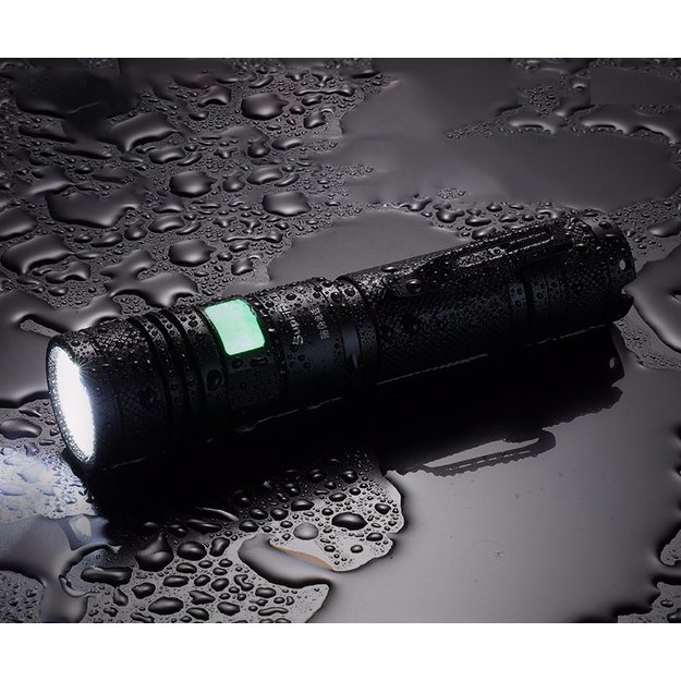 Supfire A2-X, USB, ZOOM žibintuvėlis