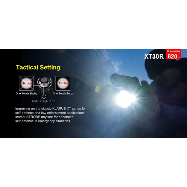 Klarus XT30R prožektorius