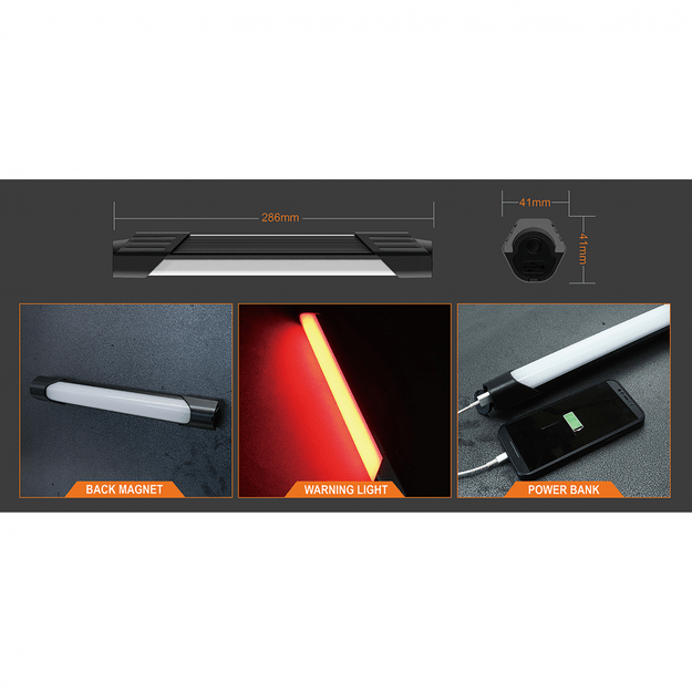 Explorer belaidis šviestuvas darbui COB LED 12W ZF6675