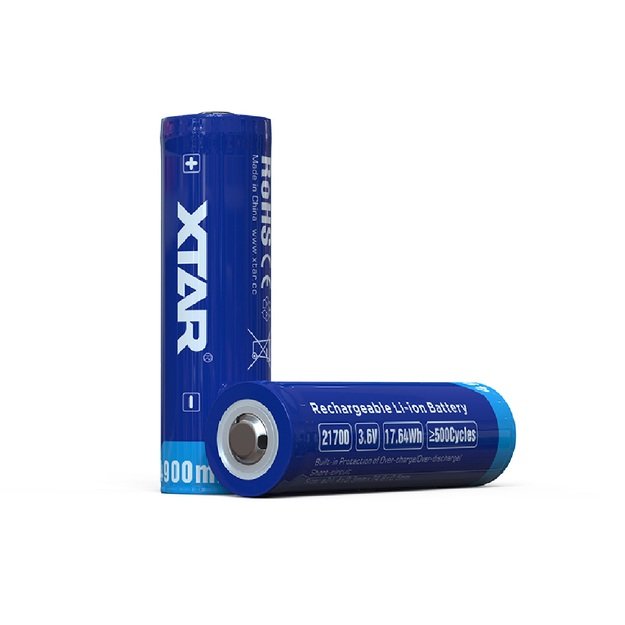 Xtar 21700 3.7V Li-ion 4900mAh battery with protection