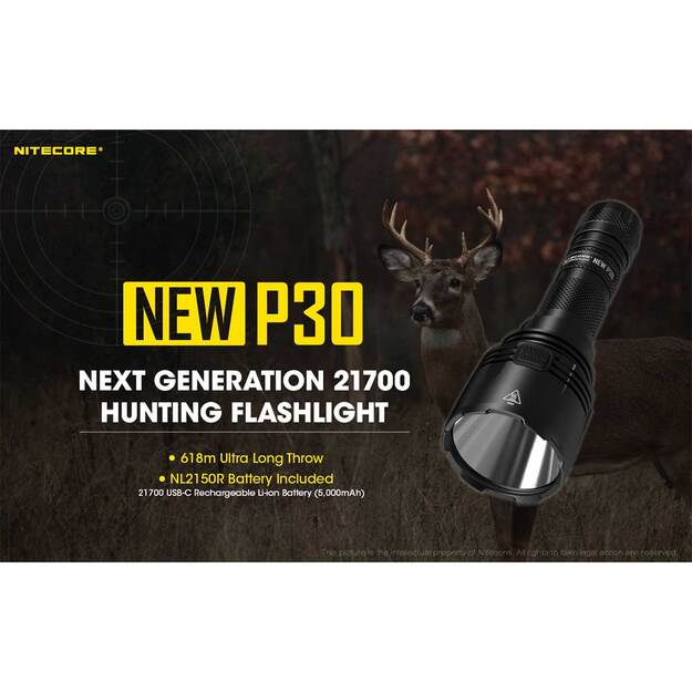 Nitecore NEW P30 žibintuvėlis