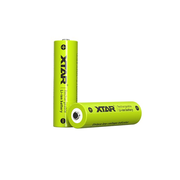XTAR AA 1,5 V 2700 mWh (apie 1750 mAh) ličio jonų baterija (įkraunama) su indikatoriumi 4 vnt