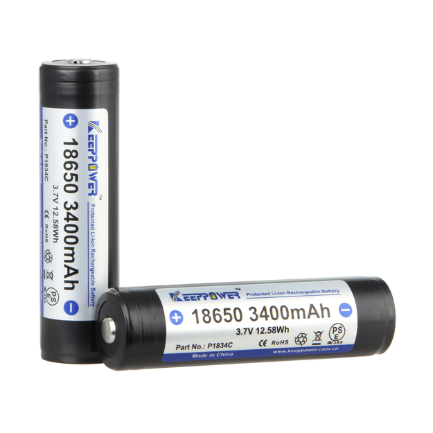 Keeppower 18650 3.7V 3400mAh baterija ICR18650-340PCM Li-ION P1834C