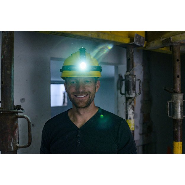 Įkraunamas LED galvos žibintuvėlis su judesio jutikliu ir raudona lempute