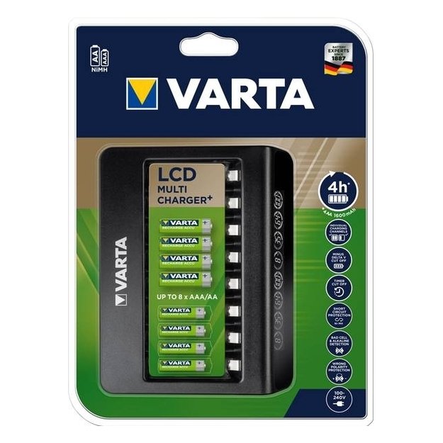 Charger Varta LCD Multi-Plus 8 channels AAA, AA