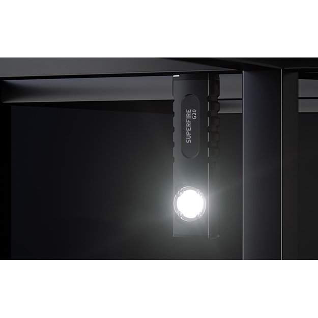 SupFire G20 multifunkcionalus žibintuvėlis su lazerine rodykle