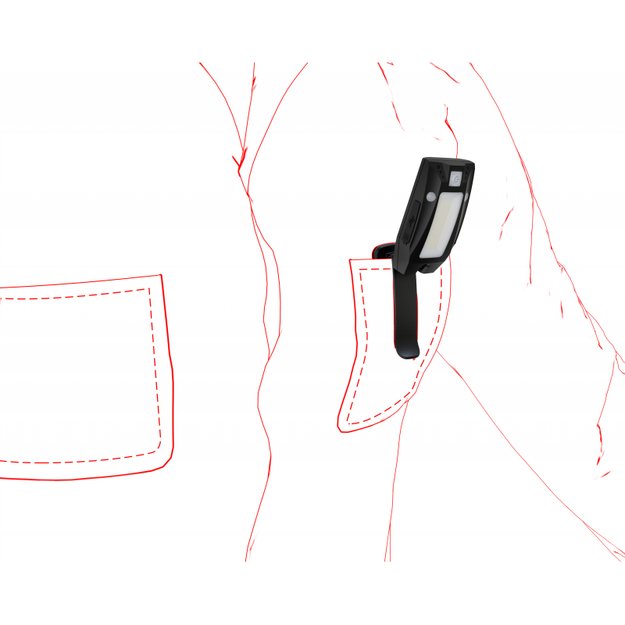 Ledlenser Solidline SC2R attachable flashlight, rechargeable