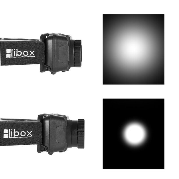 Akumuliatorinis galvos žibintuvėlis 5W 260Lm