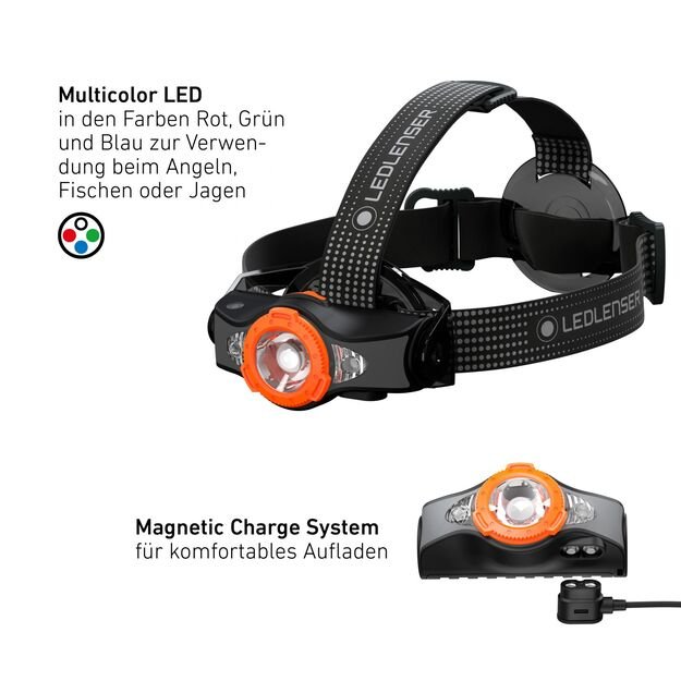 Led lenser MH11 žibintuvėlis juodas/oranžinis