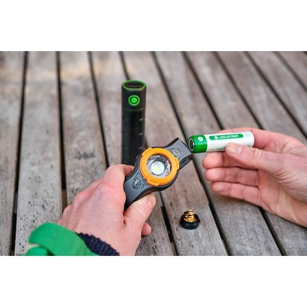 Led lenser MH11 žibintuvėlis juodas/oranžinis