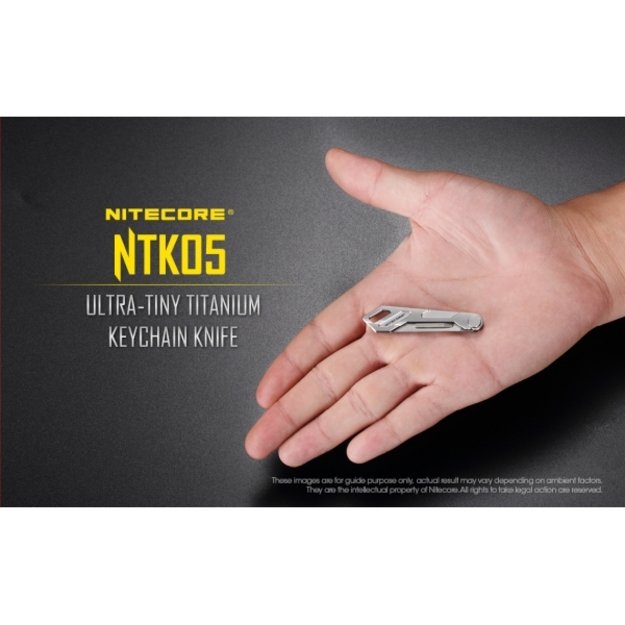 Nitecore NTK05 sulankstomas titaninis peiliukas