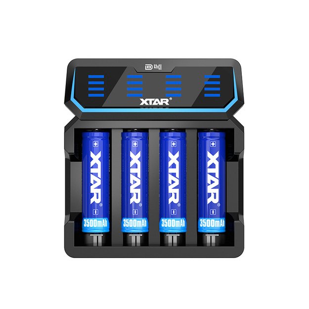 XTAR D4 baterijų įkroviklis