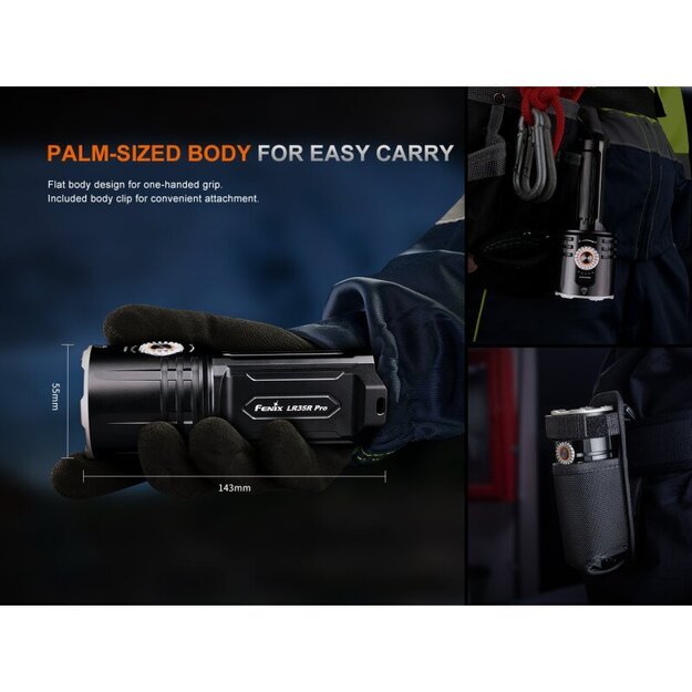 Fenix LR35R Pro LED Фонарь с белым, красным и УФ светом