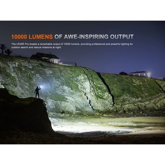 Fenix LR35R Pro LED Фонарь с белым, красным и УФ светом