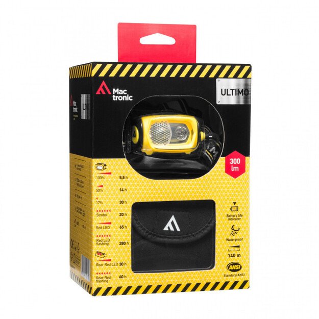 Profesionalus žibintuvėlis ant galvos Ultimo + krepšys