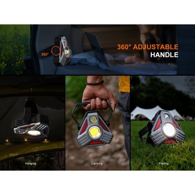 Fenix ​​CP50R LED stovyklavimo žibintas su USB jungtimi