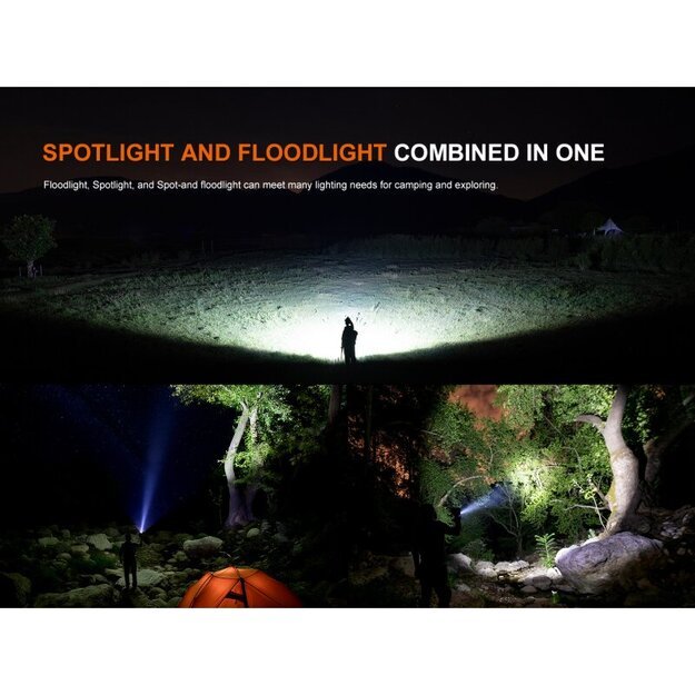 Fenix ​​CP50R LED stovyklavimo žibintas su USB jungtimi