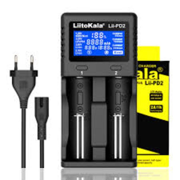 LiitoKala Lii-PD2 baterijų įkroviklis
