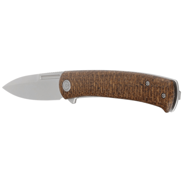 Civivi Cetos sulenkiamas peilis Brown Micarta / Steel 14C28N (C21025B-1)