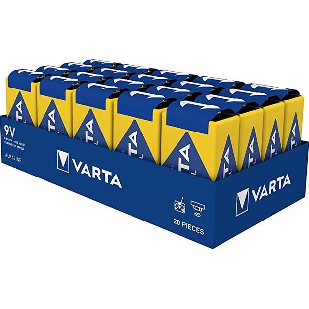 Šarminė baterija Varta Industrial PRO 6LR61 / 9V 4022