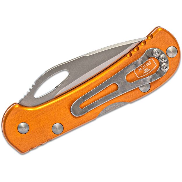 Buck Mini SpitFire 726 sulenkiamas peilis, oranžinis