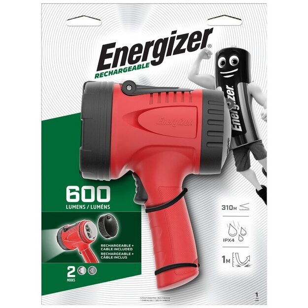 Energizer įkraunamas prožekorius 600lm su rankena
