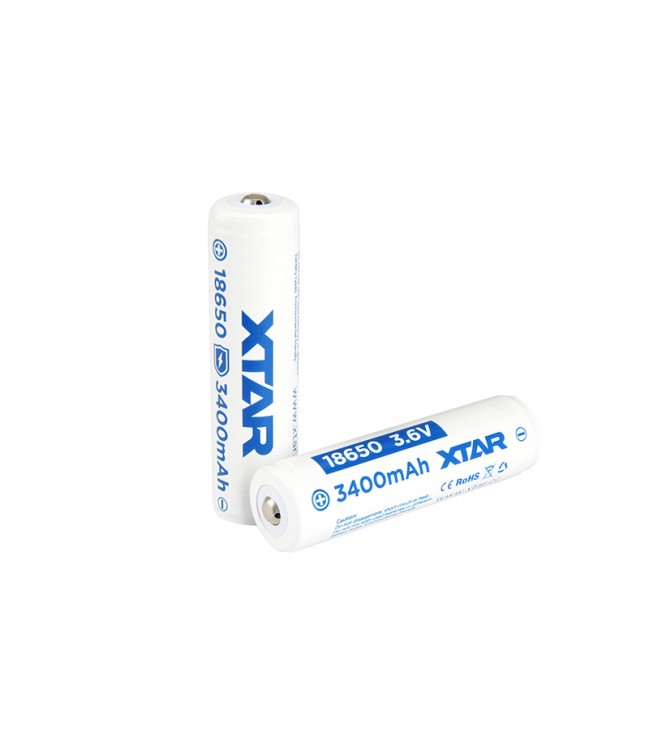 3.6V 18650 3400 mAh battery with integrated charge controller 
