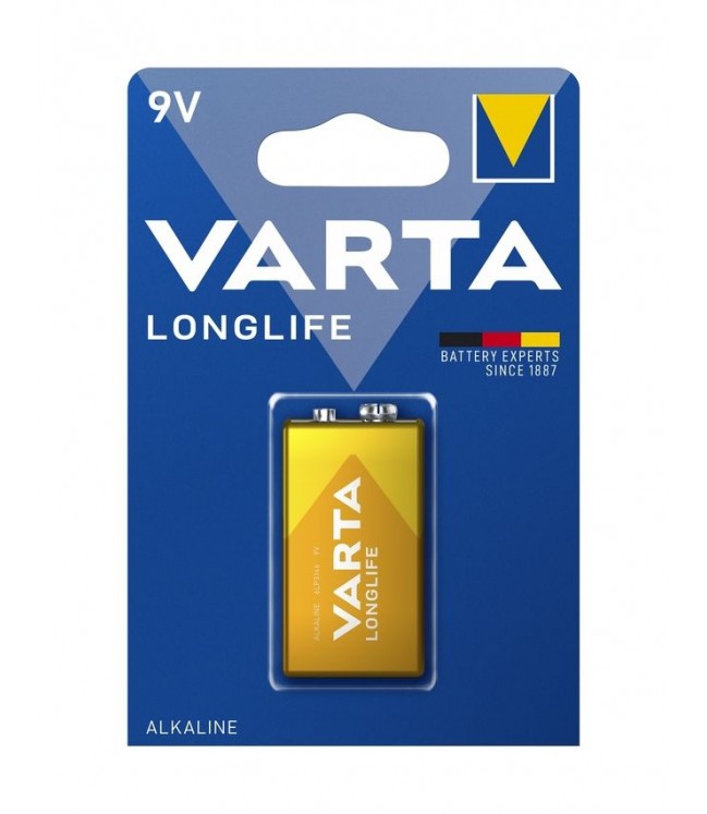 9V Varta Longlife battery 1 pc.
