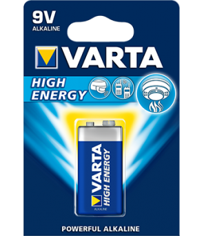 9V elementas Varta High Energy , 1 vnt.