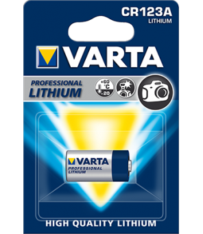 CR123A baterija Varta Lithium 3V , 1 vnt.
