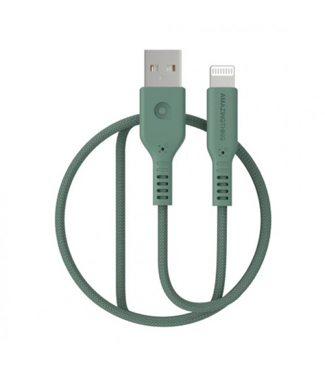 Premium MFI sertifikuotas kabelis USB - Lightning, 1.1m (žalias)