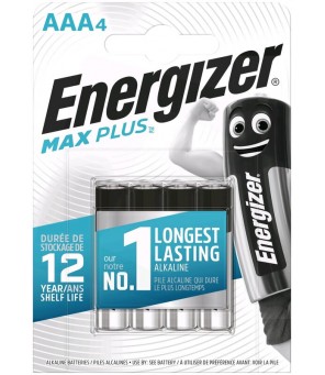 Energizer Max Plus LR03 AAA elementai, 4 vnt.
