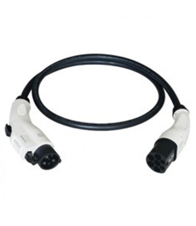 EV Charging Cable Duosida Type1 (Female) - Type2 (Male), 32A, 7.2kW, 1-phase, 5m