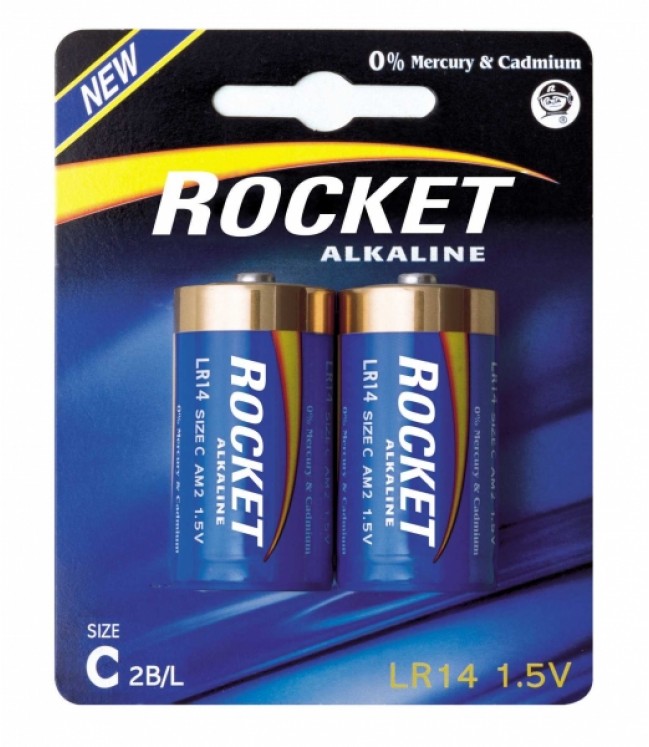Rocket Alkaline C elementas, 2 vnt.