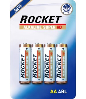 Rocket Alkaline HD AA elementas, 4 vnt.