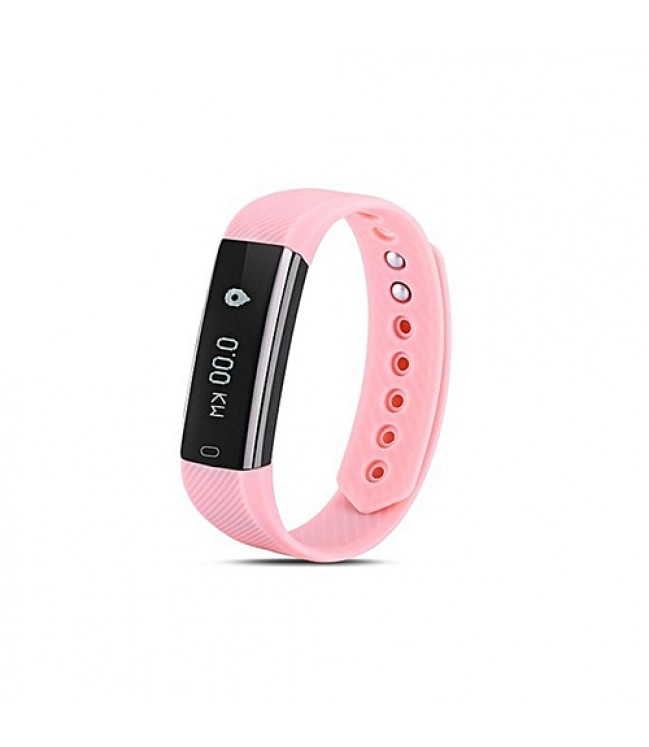 Heart rate monitor smartband, pink