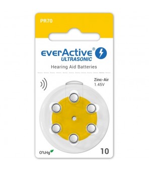 EverActive Ultrasonic elementai klausos aparatams PR70 10, 6 vnt.