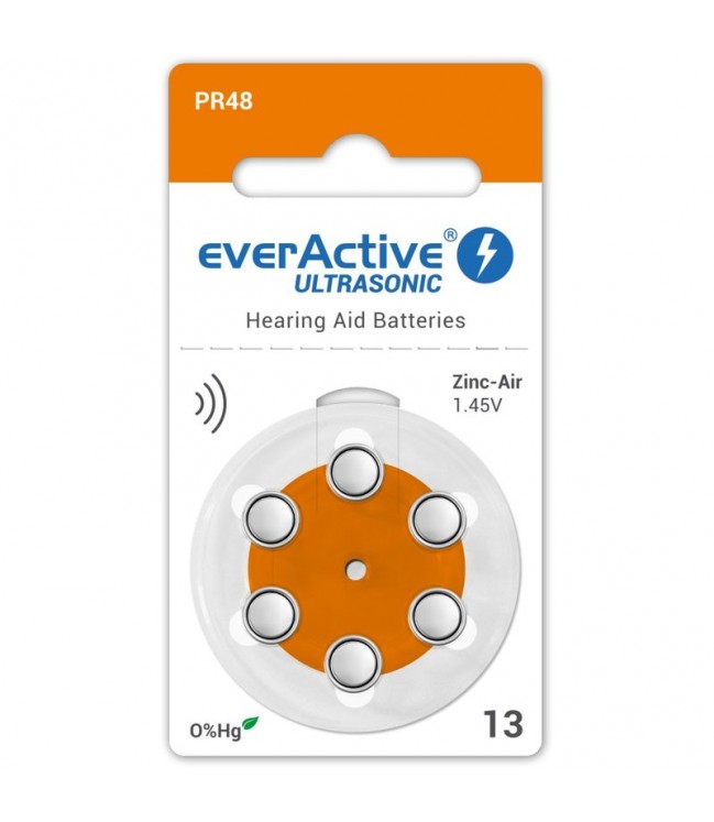 EverActive Ultrasonic elements for hearing aids PR48 13, 6 pcs.