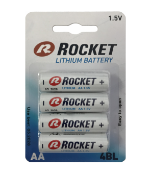AA ličio baterijos Rocket Lithium, 4 vnt.